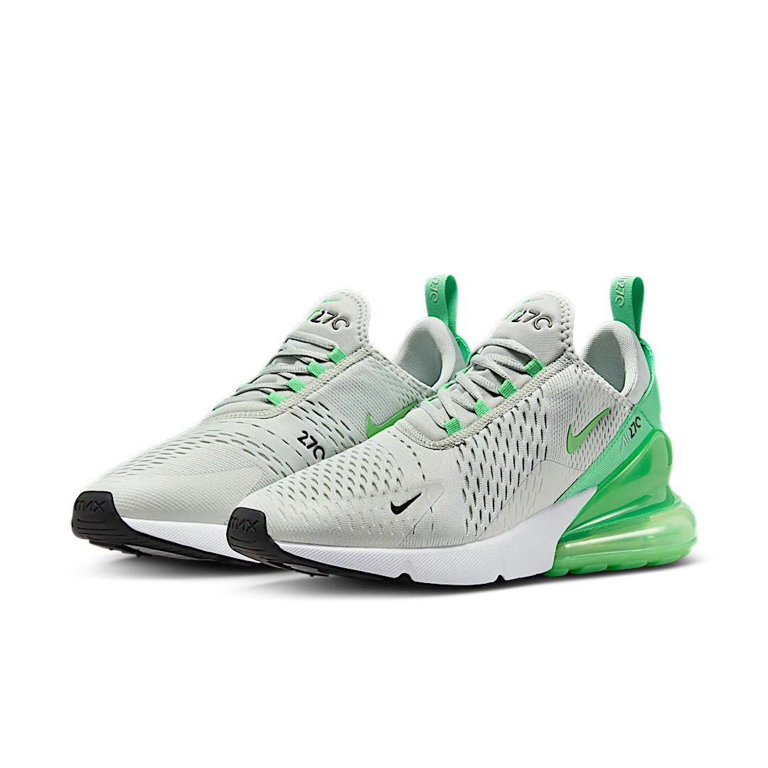 Nike Air Max 270 Light Silver Green Shock, Light Silver/Black/White/Green Shock (AH8050-027)