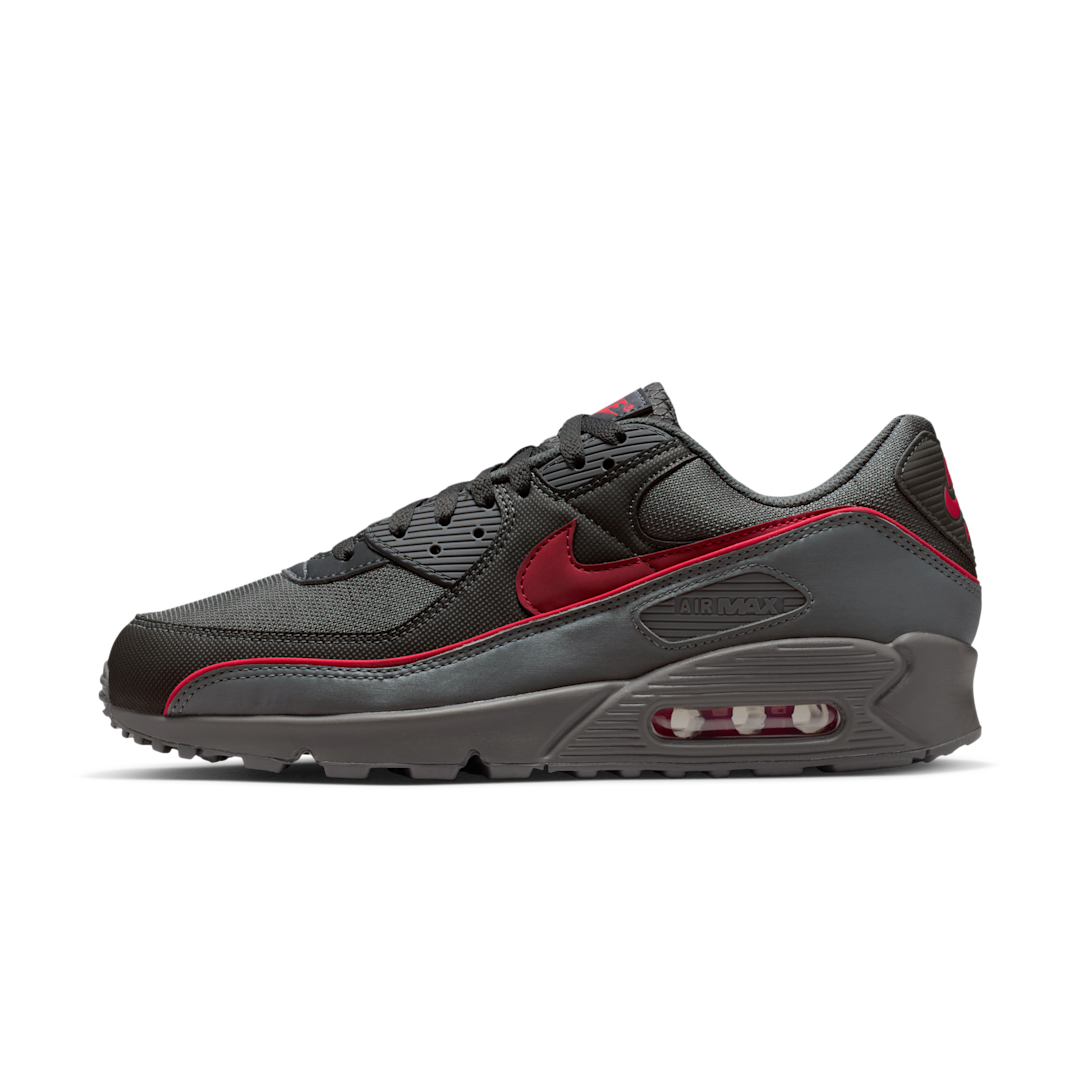 Nike Air Max 90 Premium Iron Grey University Red, Iron Grey/University Red/Black (HV4517-001)