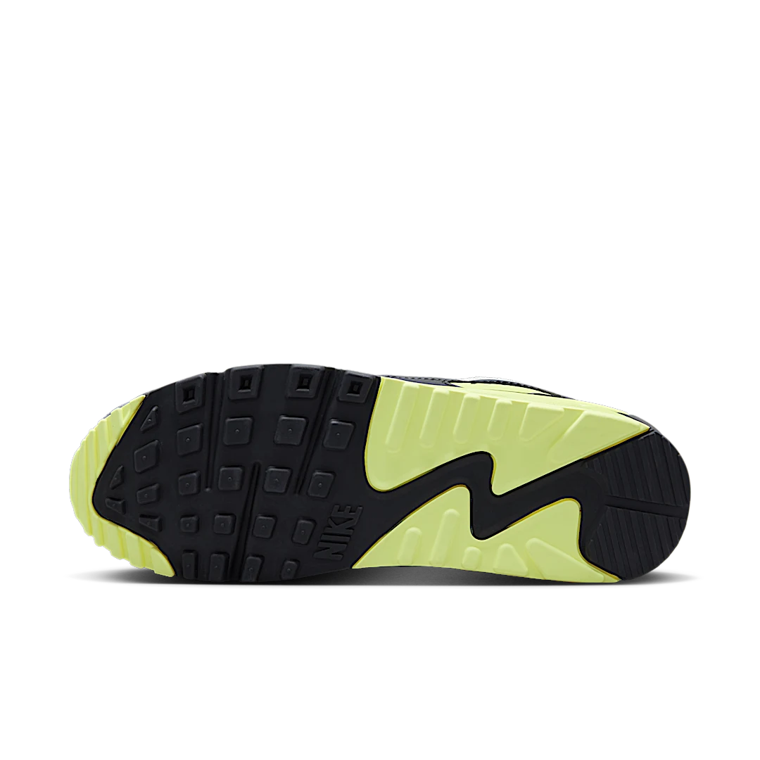 Nike Air Max 90 Smoke Grey Light Lemon Twist, Smoke Grey/Light Lemon Twist/Black/Photon Dust (DM0029-012)