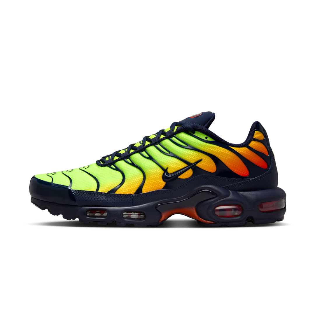 Nike Air Max Plus Lemon Venom, Lemon Venom/Hyper Crimson/Yellow/Laser Orange/Blackened Blue (DM0032-701)