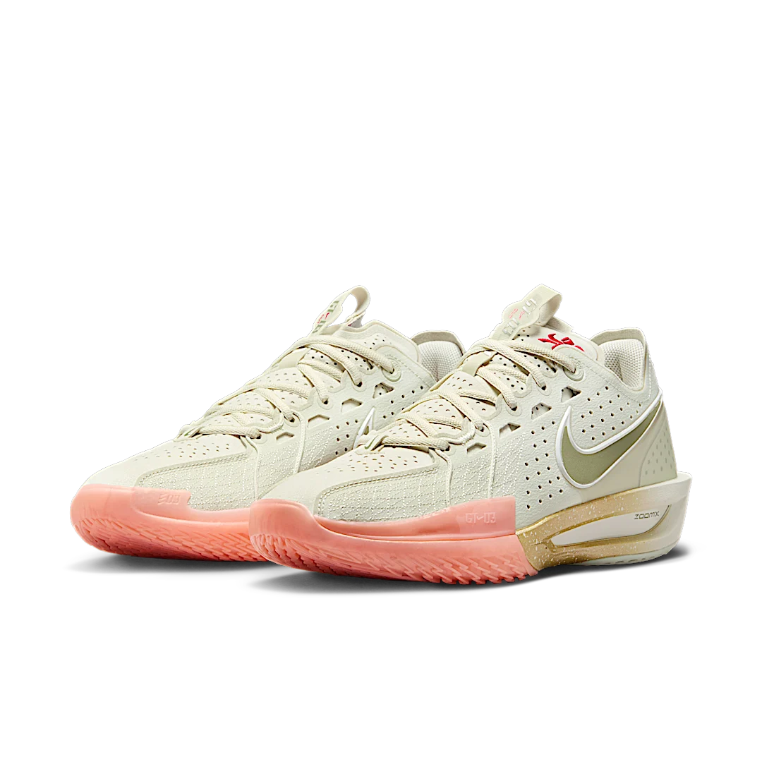 Nike Air Zoom GT Cut 3 Our Holiday, Sea Glass/Oil Green/Metallic Gold/University Red/Light Wild Mango/Sail (DV2913-005)