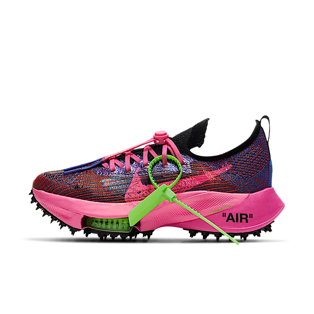 Nike Air Zoom Tempo Next% Flyknit Off-White Racer Blue Pink Glow, Racer Blue/Black-Pink Glow-White (CV0697-400)