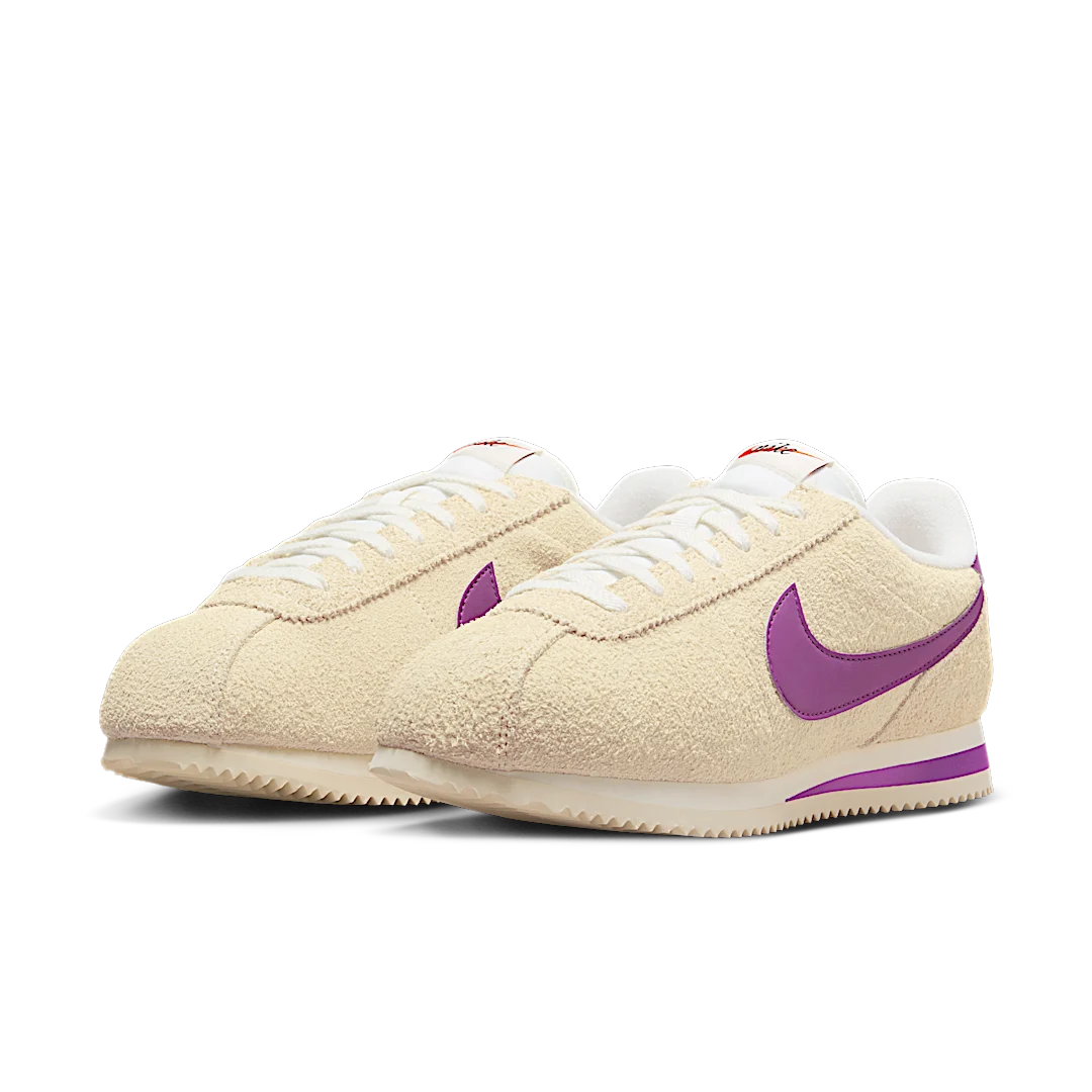 Nike Cortez Vintage Viotech Muslin Suede, Muslin/Viotech-Coconut Milk-Black-Team Orange-Sail (FJ2530-100)