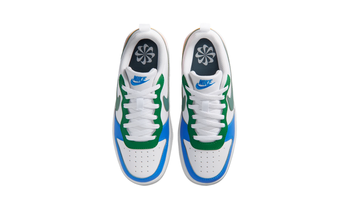 Nike Court Borough Low Recraft White Malachite Blue Crystal Mineral Slate