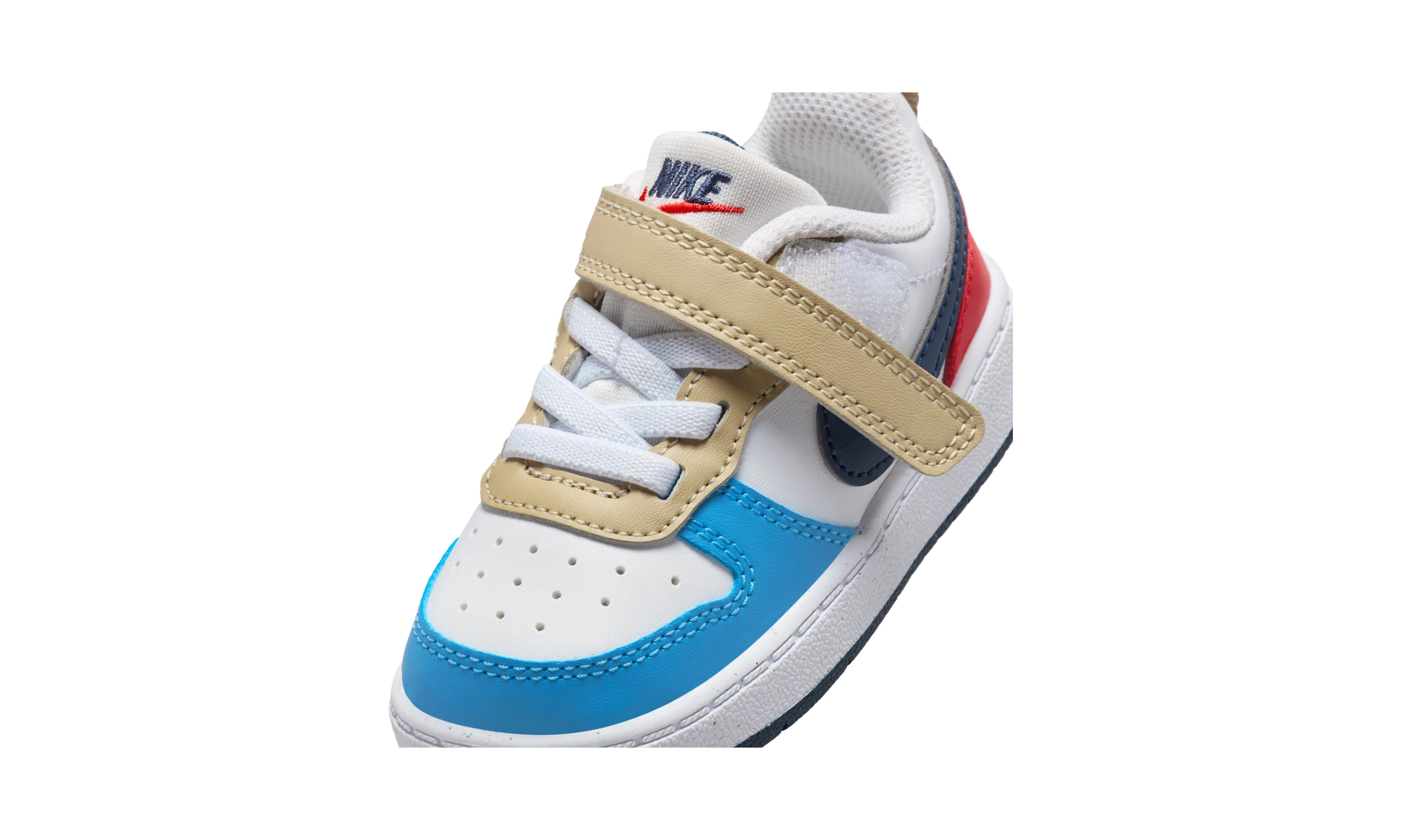 Nike Court Borough Low Recraft White Thunder Blue Light Crimson (TD)