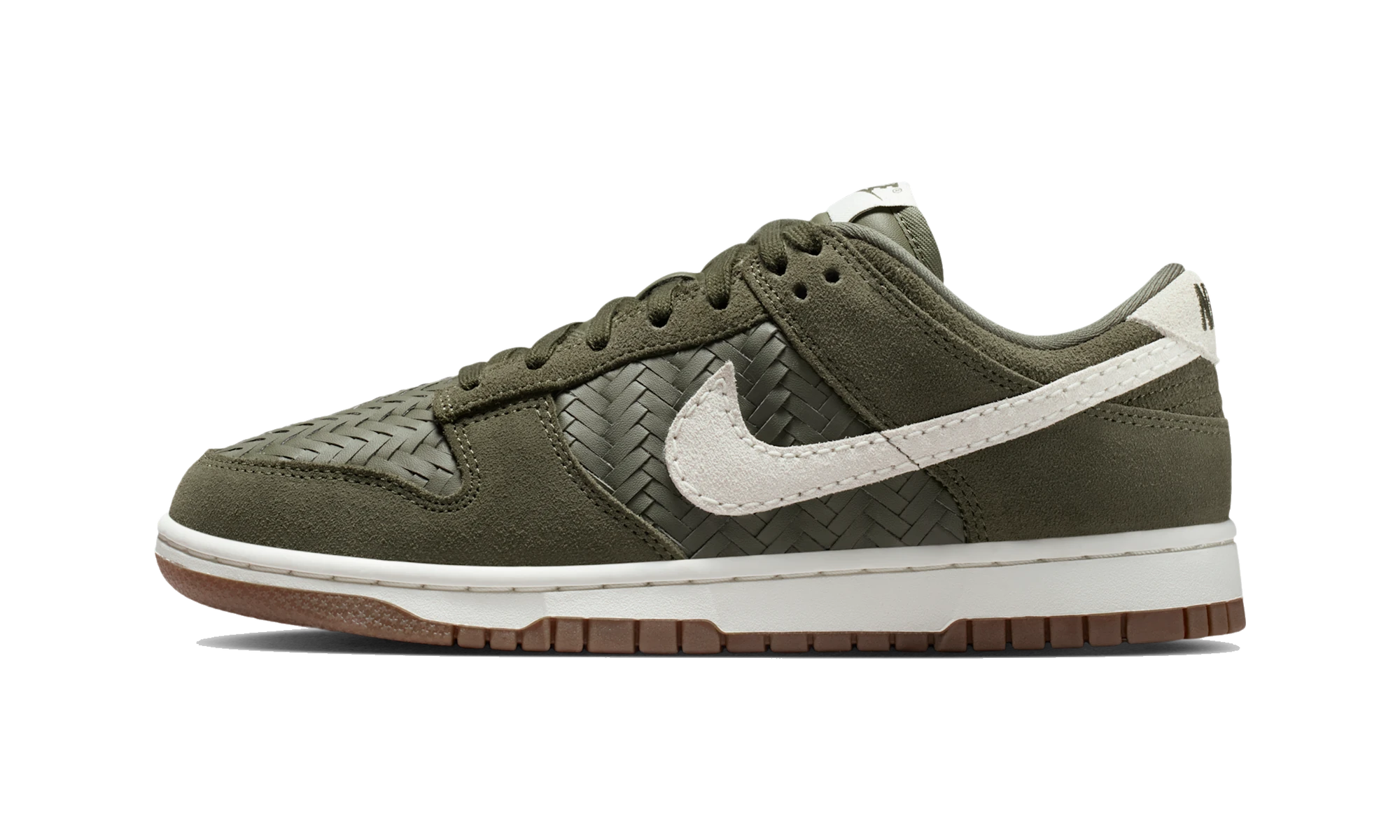 Nike Dunk Low Premium SE Woven Medium Olive Gum