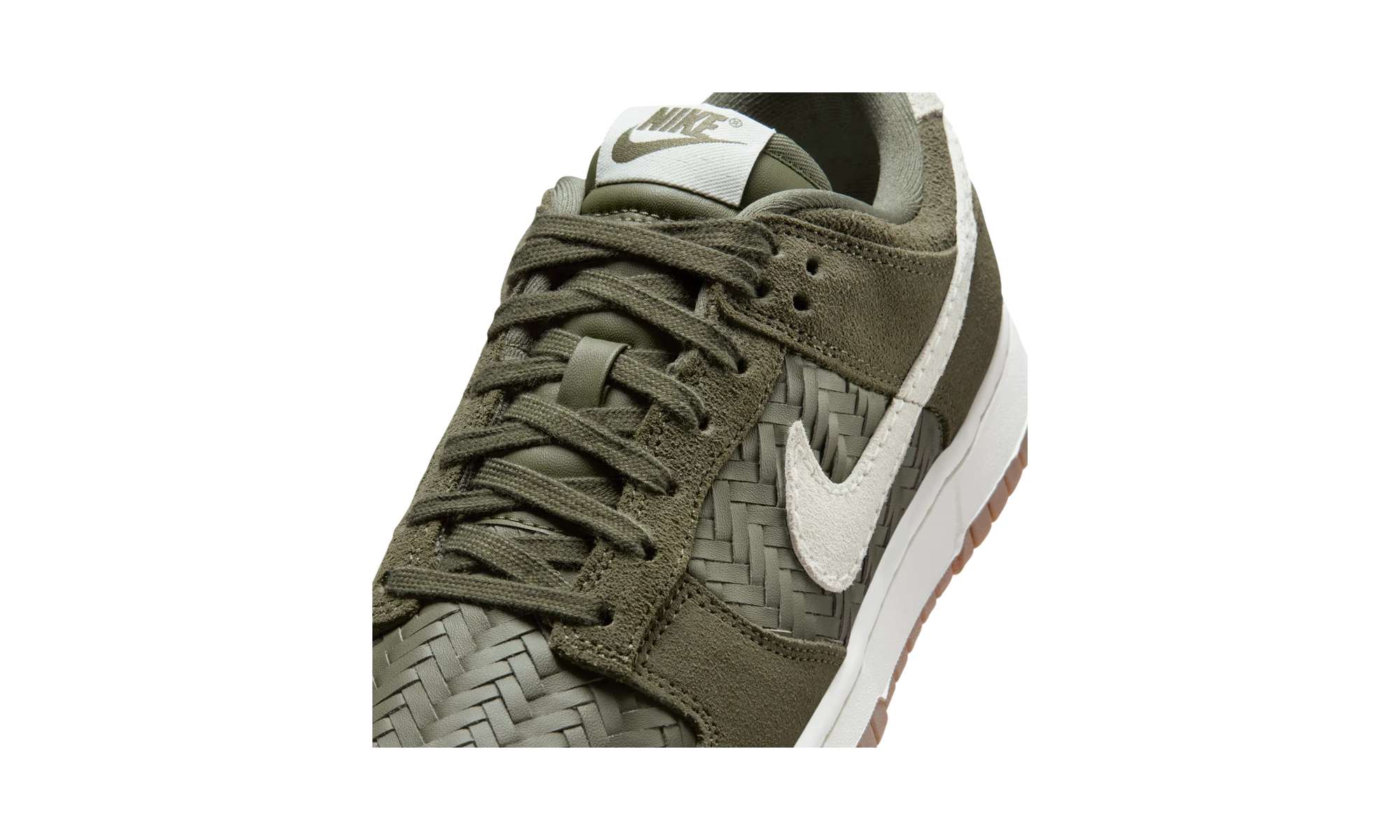 Nike Dunk Low Premium SE Woven Medium Olive Gum