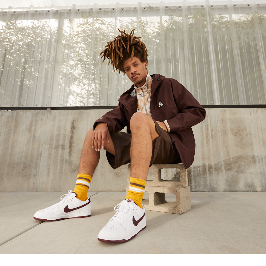 Nike Dunk Low White Night Maroon