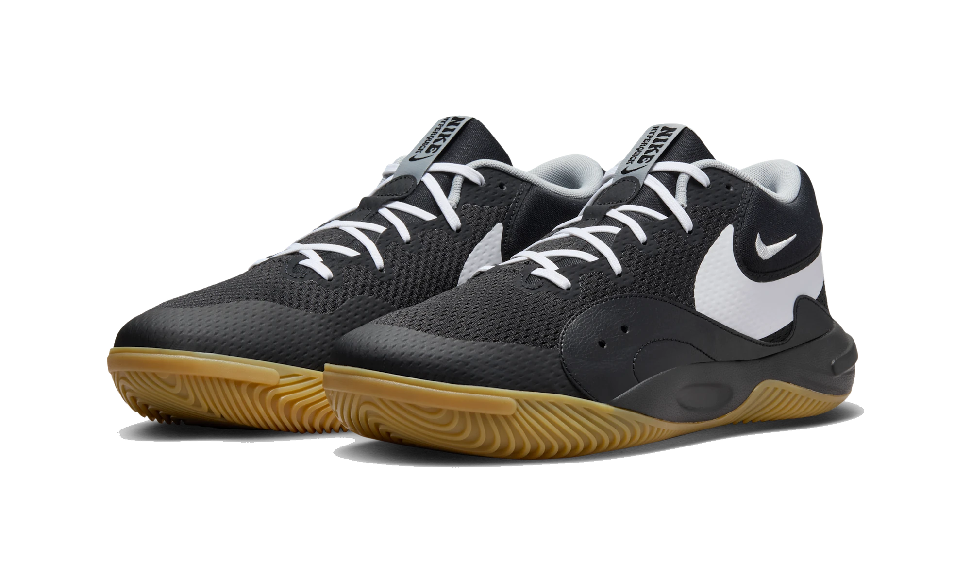 Nike Hyperquick Black White Flat Silver