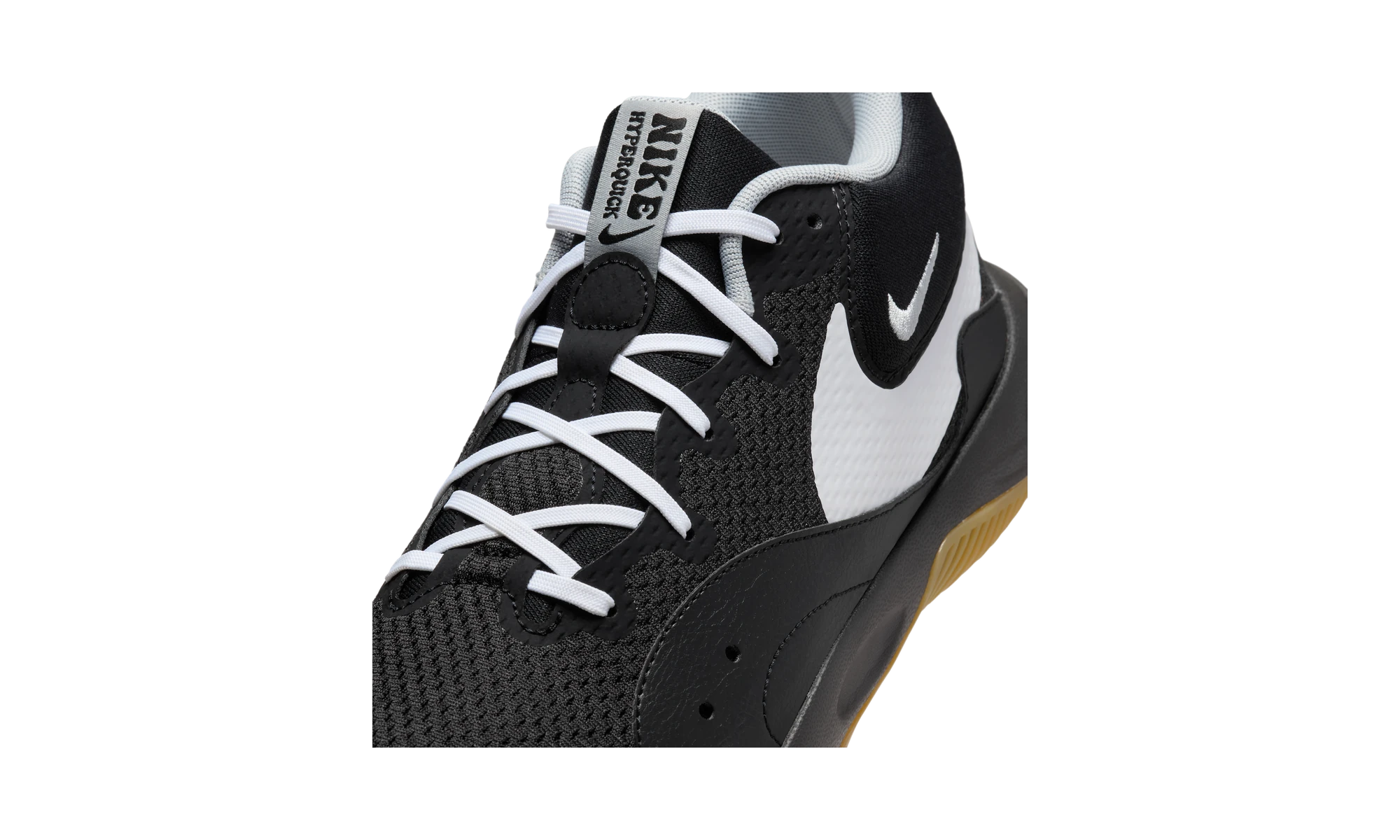 Nike Hyperquick Black White Flat Silver