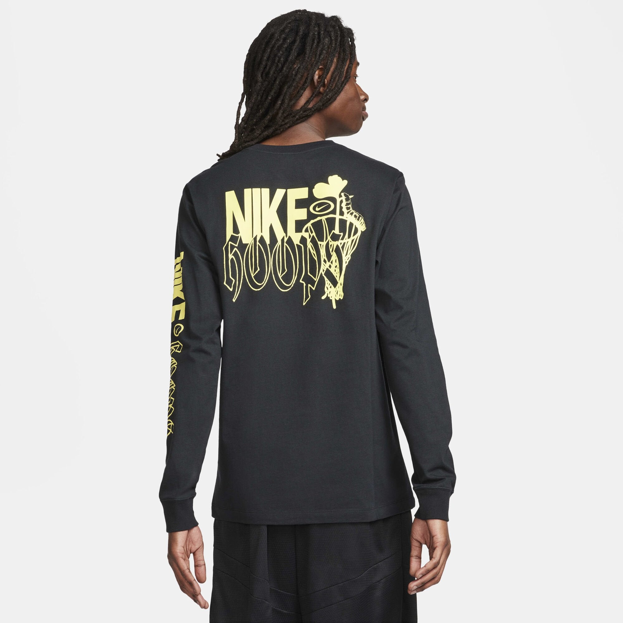 Nike Long-Sleeve Fitness T-Shirt Black
