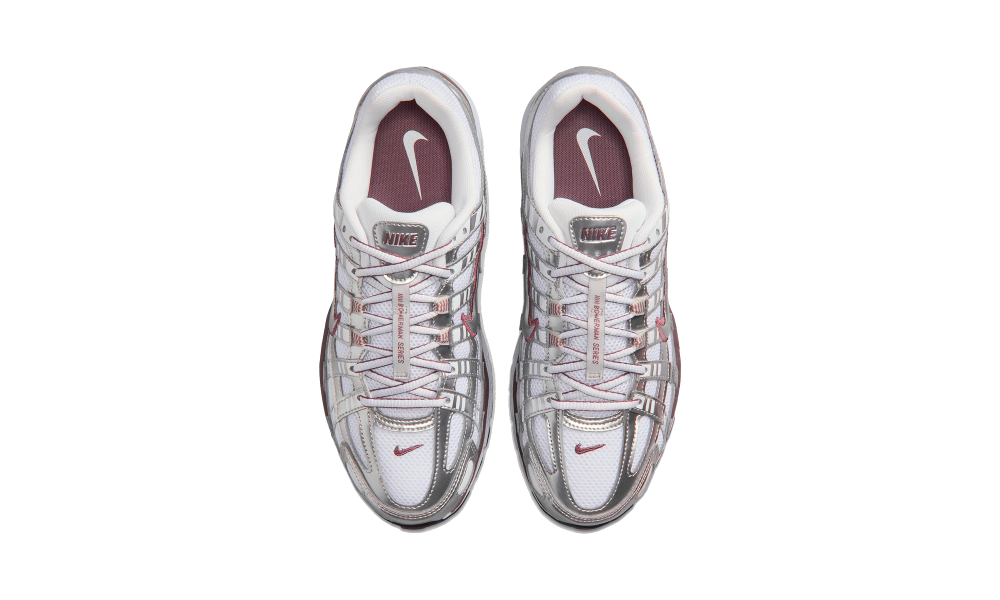 Nike P-6000 White Metallic Silver Tattoo