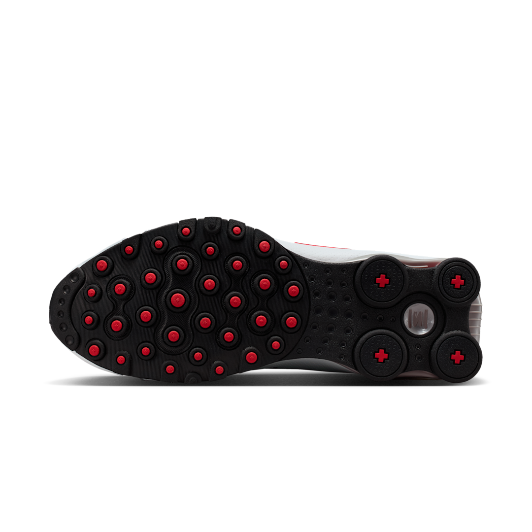 Nike Shox NZ White Red Metallic Silver, White/Sport Red/Cool Grey/Metallic Silver (378341-104)