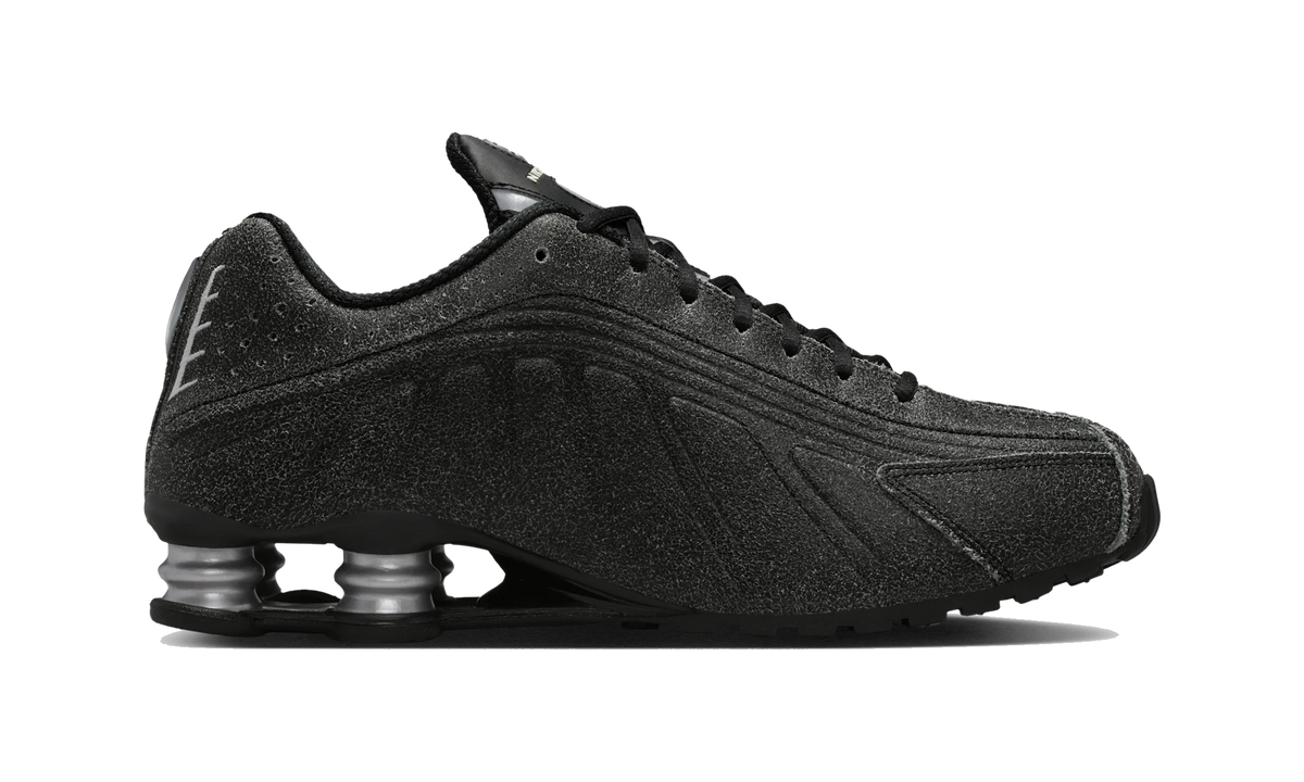 Nike Shox R4 Black Distressed Leather