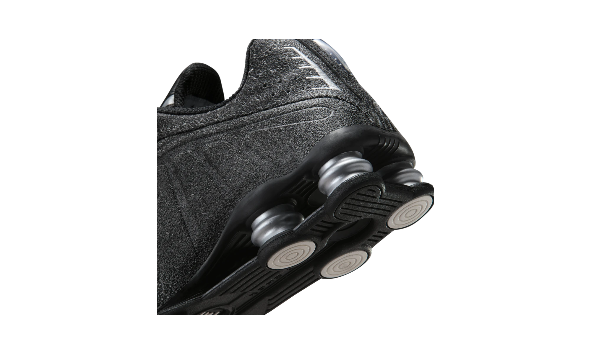 Nike Shox R4 Black Distressed Leather