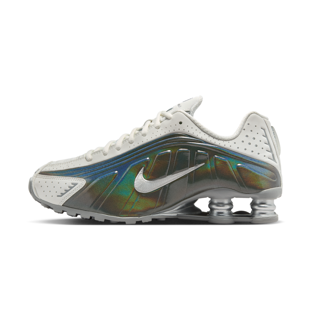 Nike Shox R4 White Iridescent, Summit White/Hydrangeas/Metallic Silver/Summit White (IB7703-100)