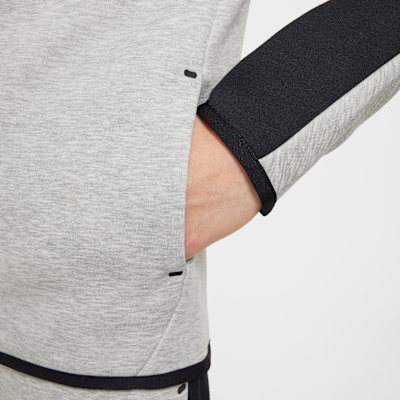 Nike Sportswear Tech Fleece Older Kids' Full-Zip Hoodie Dark Grey Heather/Black/Black/Black - Sneak