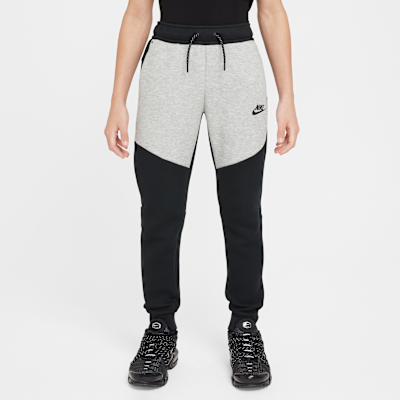 Nike Sportswear Tech Fleece Older Kids' Joggers Black/Dark Grey Heather/Black/Black - Sneak