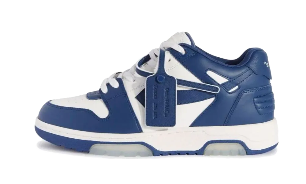 OFF-WHITE Out Of Office OOO Low Tops White Royal Blue