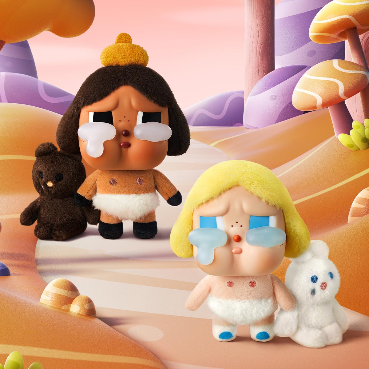 Pop Mart CryBaby Crying Again Series Vinyl Face Plush Sealed Case (6 Blind Box), None (1240912009)