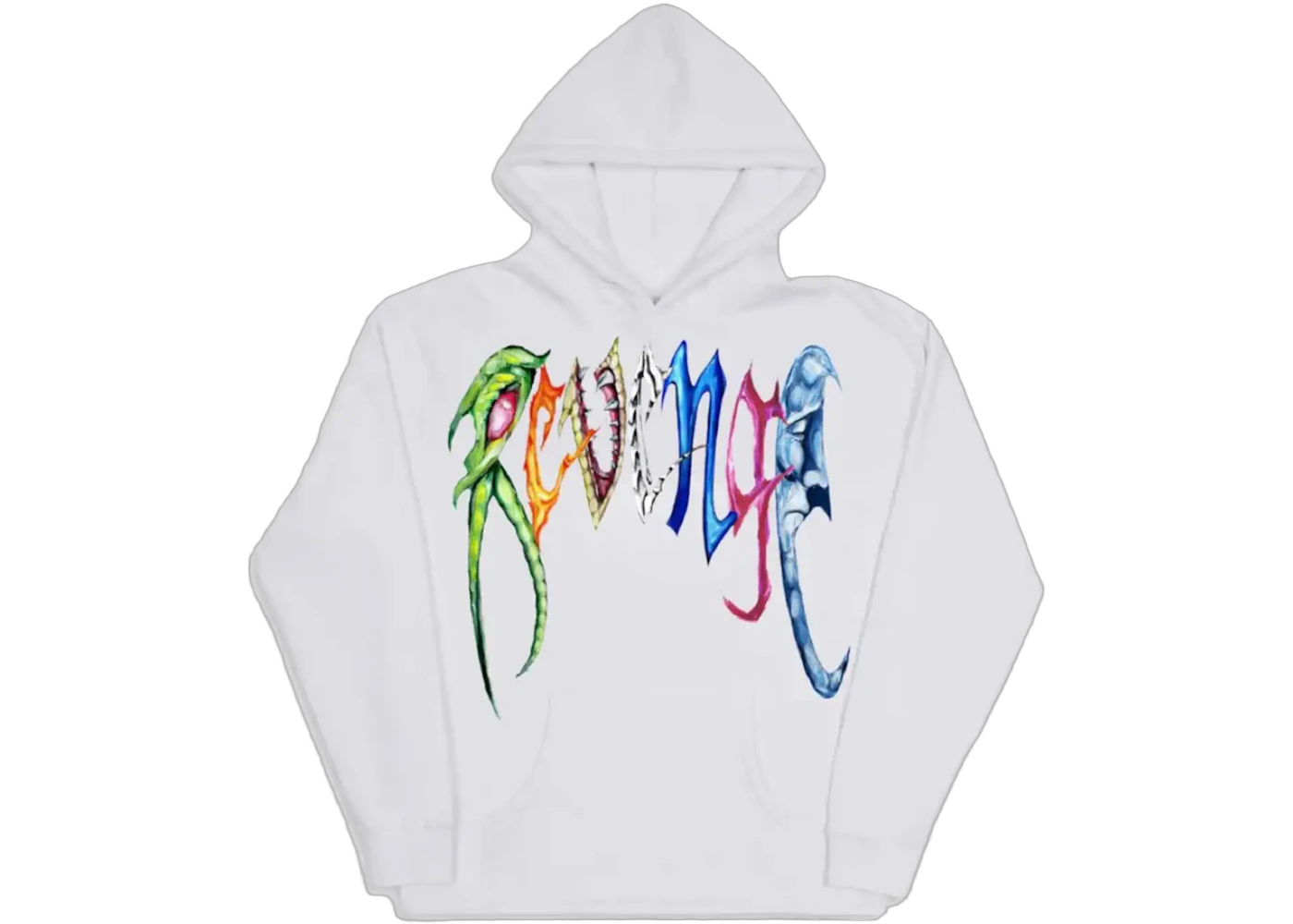 Revenge Trippie Arch Logo Hoodie White