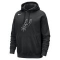 San Antonio Spurs Club Men's Nike NBA Pullover Hoodie Black