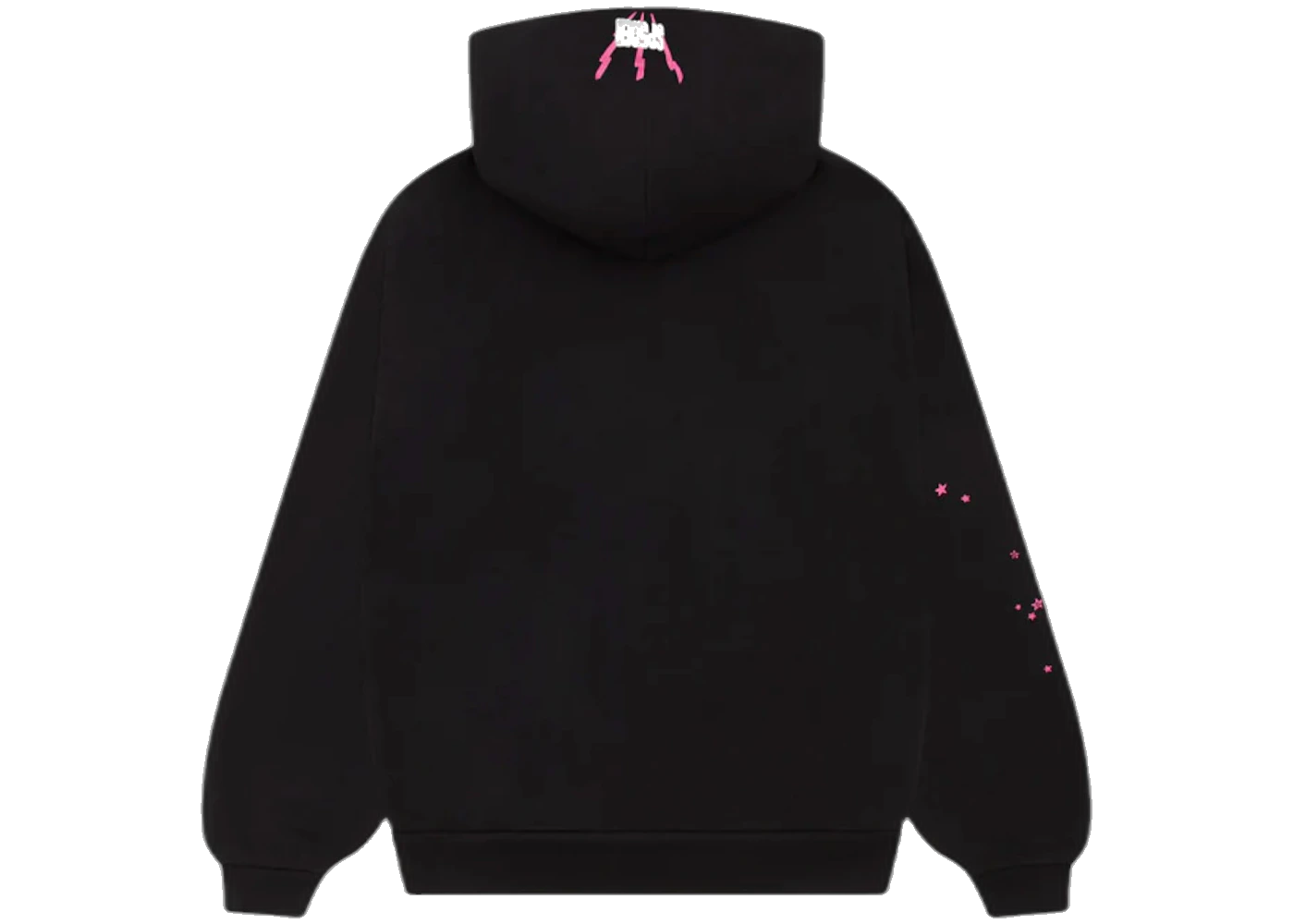 Sp5der Angel Number Hoodie Black, Black (sp5der-angel-number-hoodie-black)