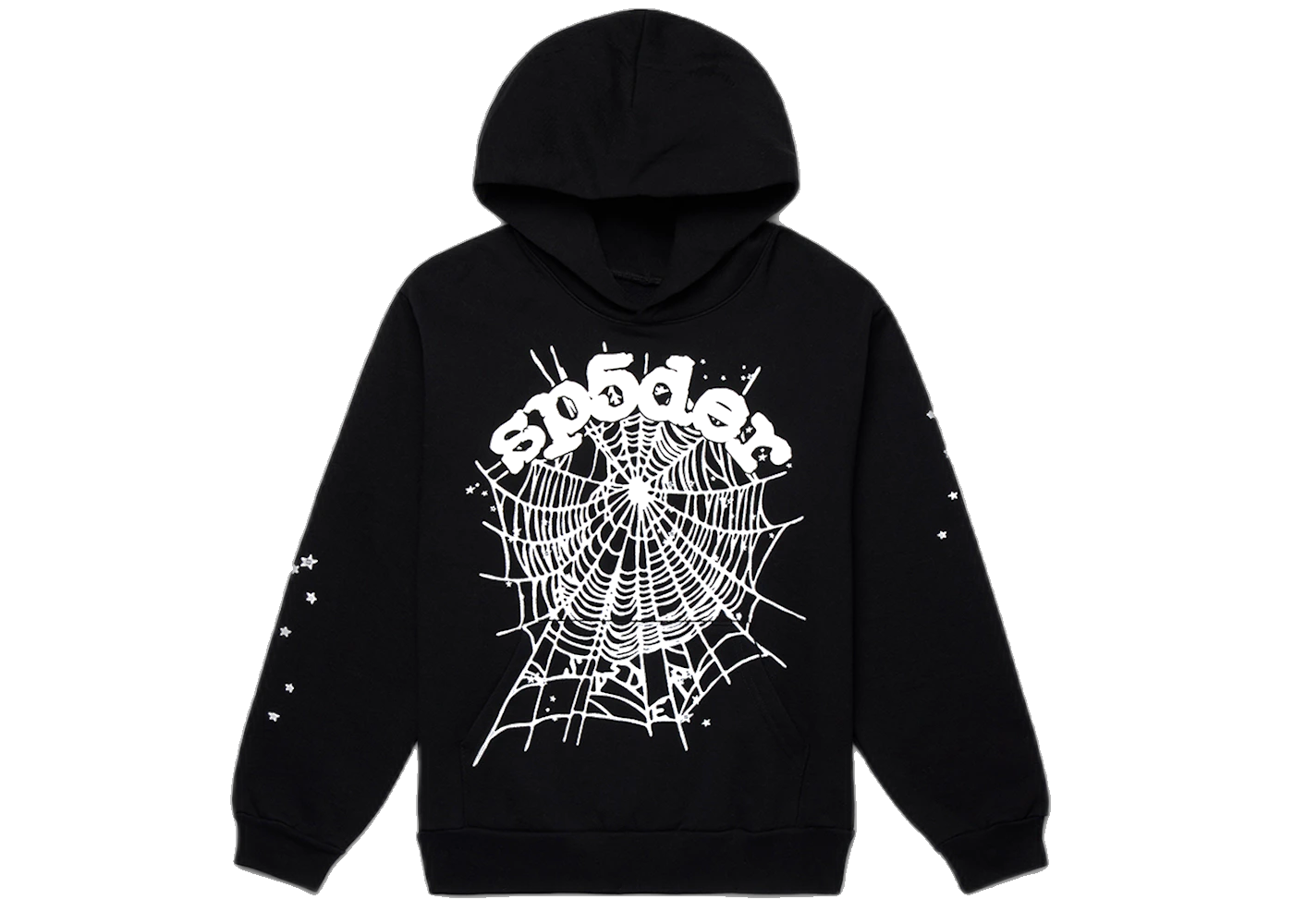 Sp5der OG Web Hoodie Black, Black (sp5der-og-web-hoodie-black)