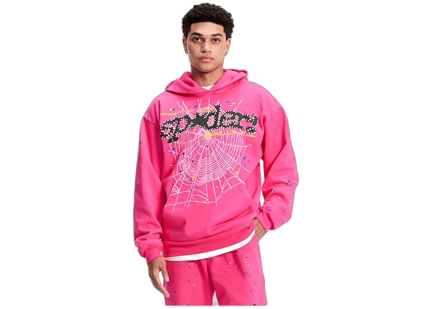 Sp5der P*NK V2 Hoodie Pink, Pink (sp5der-pnk-v2-hoodie-pink)