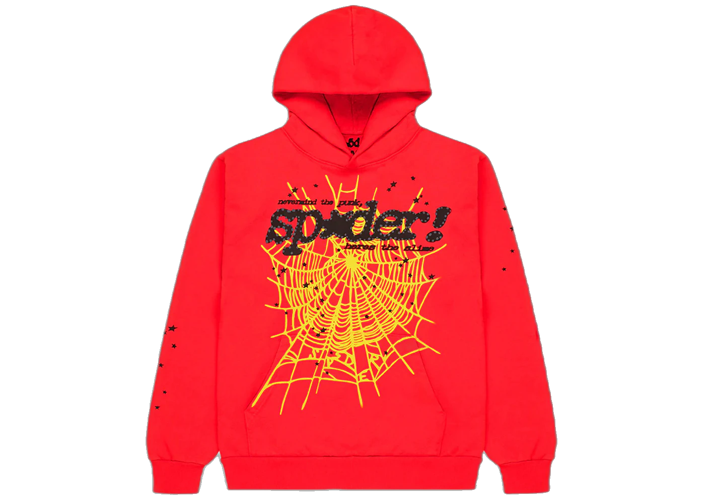 Sp5der P*NK V2 Hoodie Red, Red (sp5der-pnk-v2-hoodie-red)