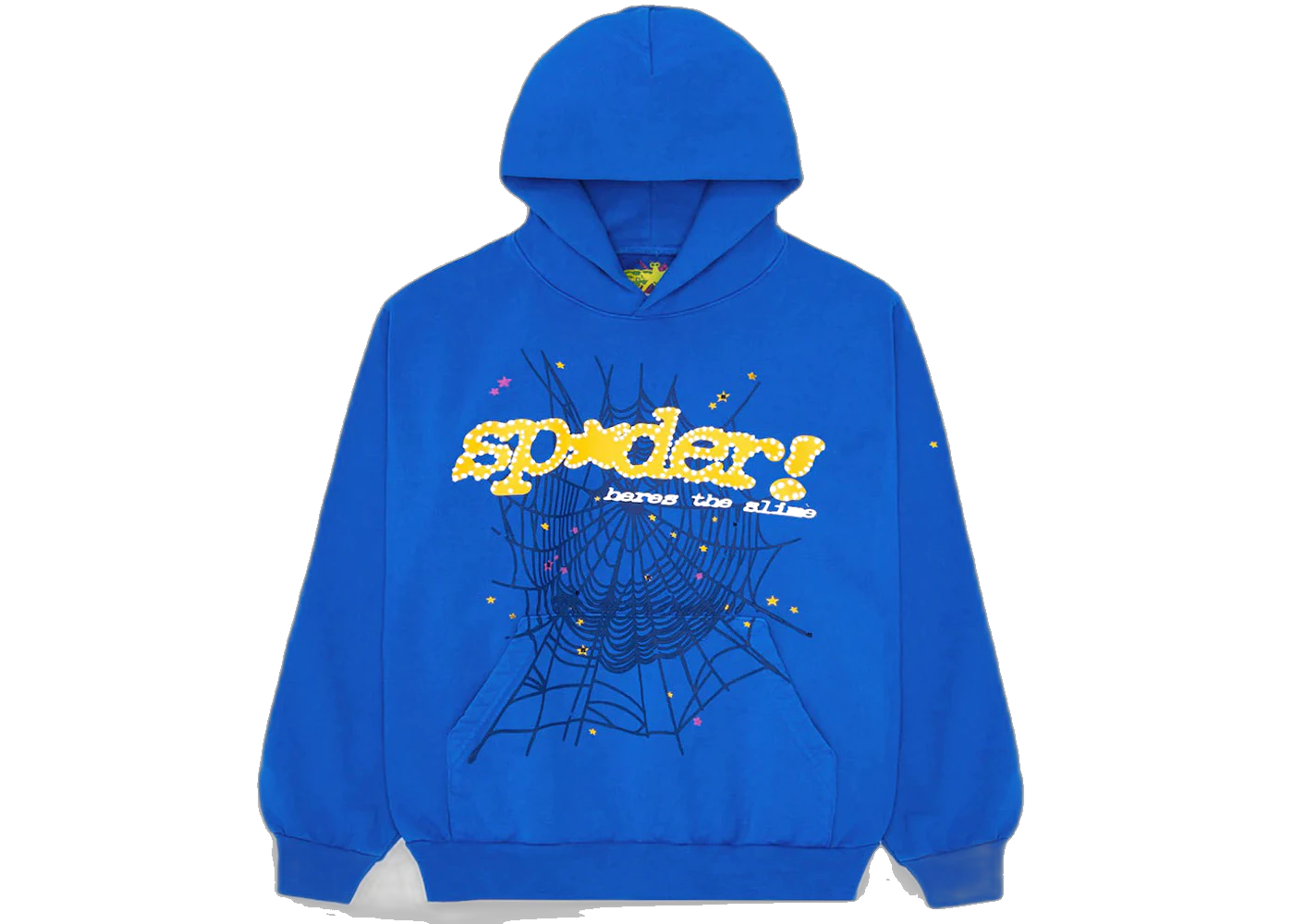 Sp5der TC Hoodie Blue, Blue (sp5der-tc-hoodie-blue)