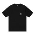 Stussy Basic Pigment Dyed Logo T-Shirt Black