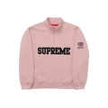 Supreme Shop Flag Half Zip Pullover Peach
