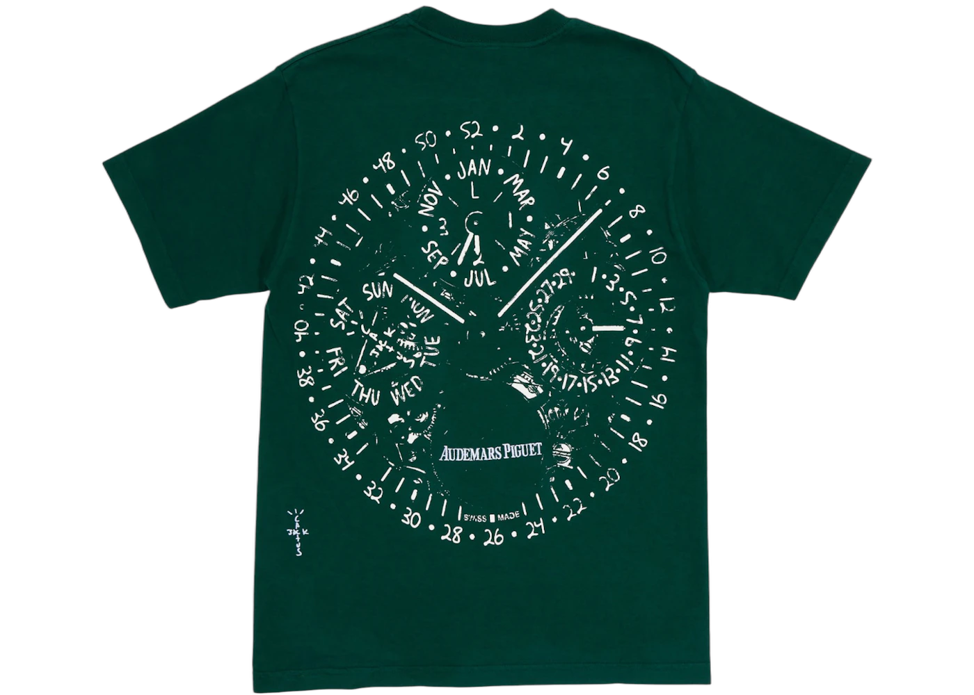 Travis Scott CJ x Audemars Piguet Watch Face Tee Green - Sneak