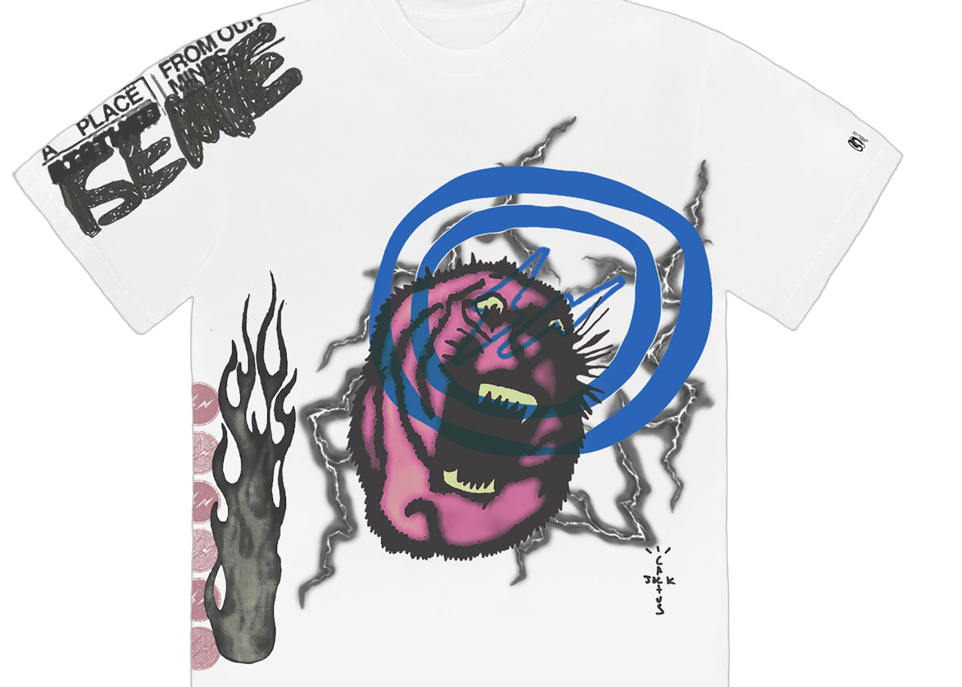 Travis Scott Cactus Jack For Fragment Sunrise Tee White