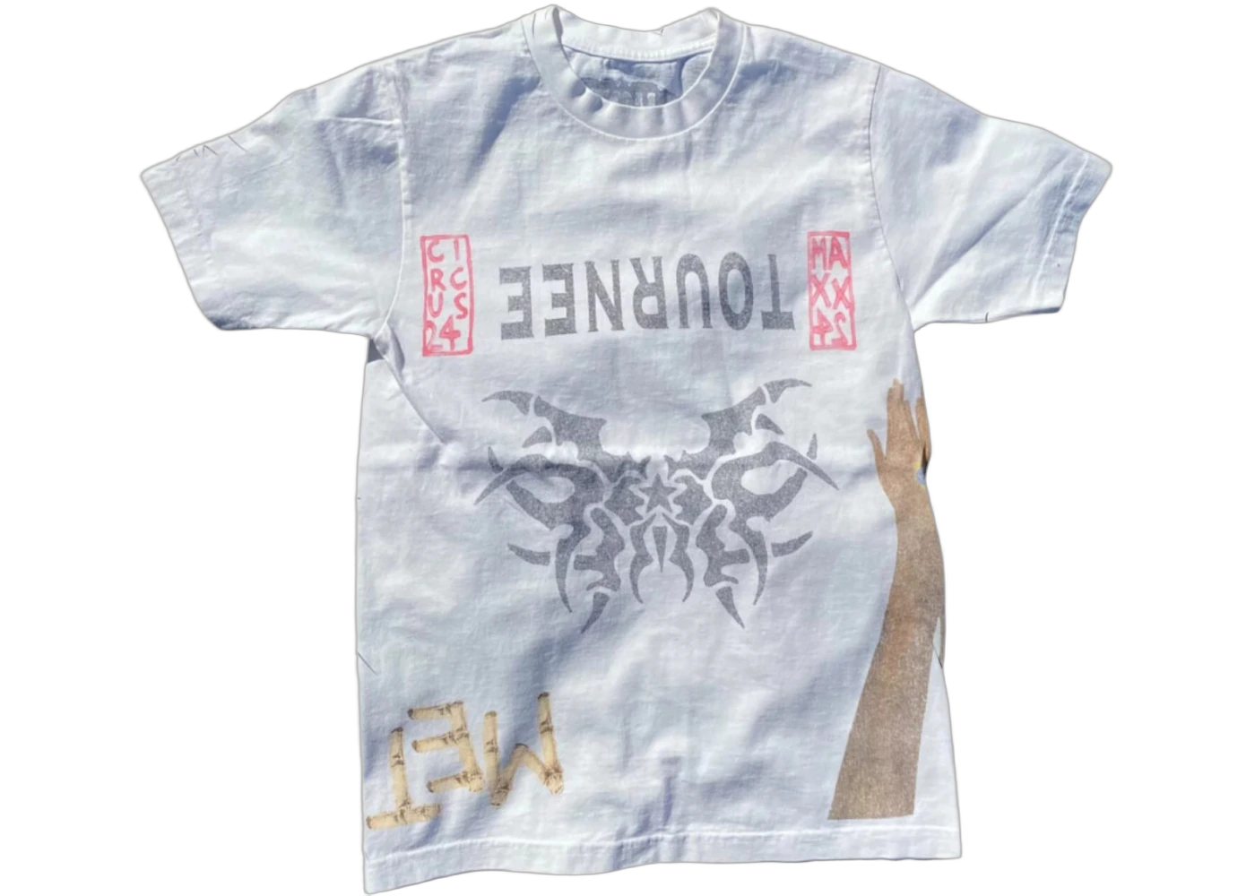 Travis Scott Metlife Tournee T-Shirt Vintage White