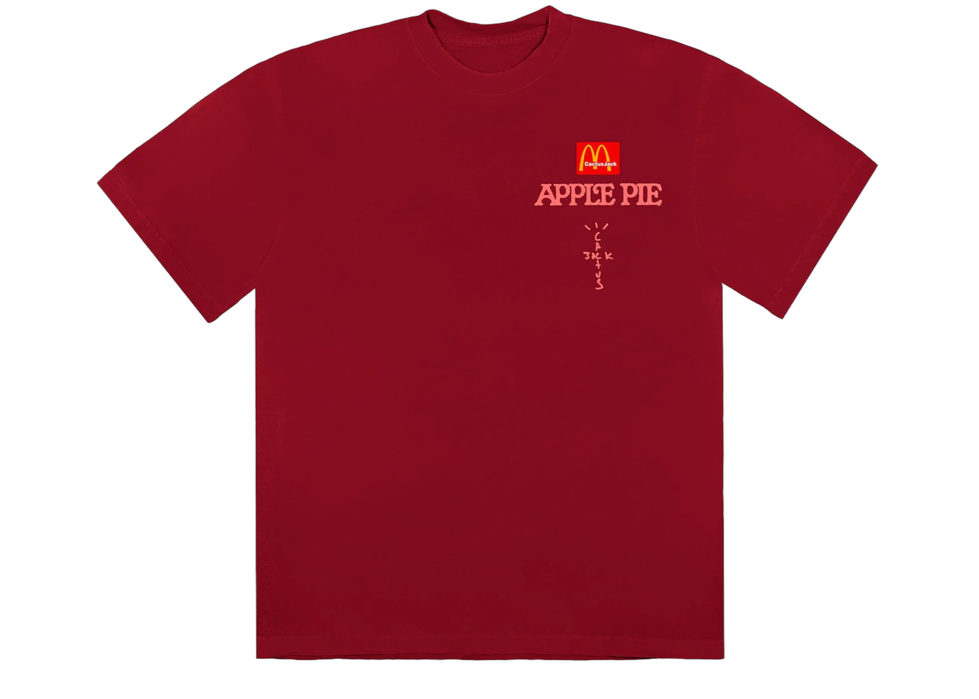 Travis Scott x McDonald's Apple Pie T-Shirt Red