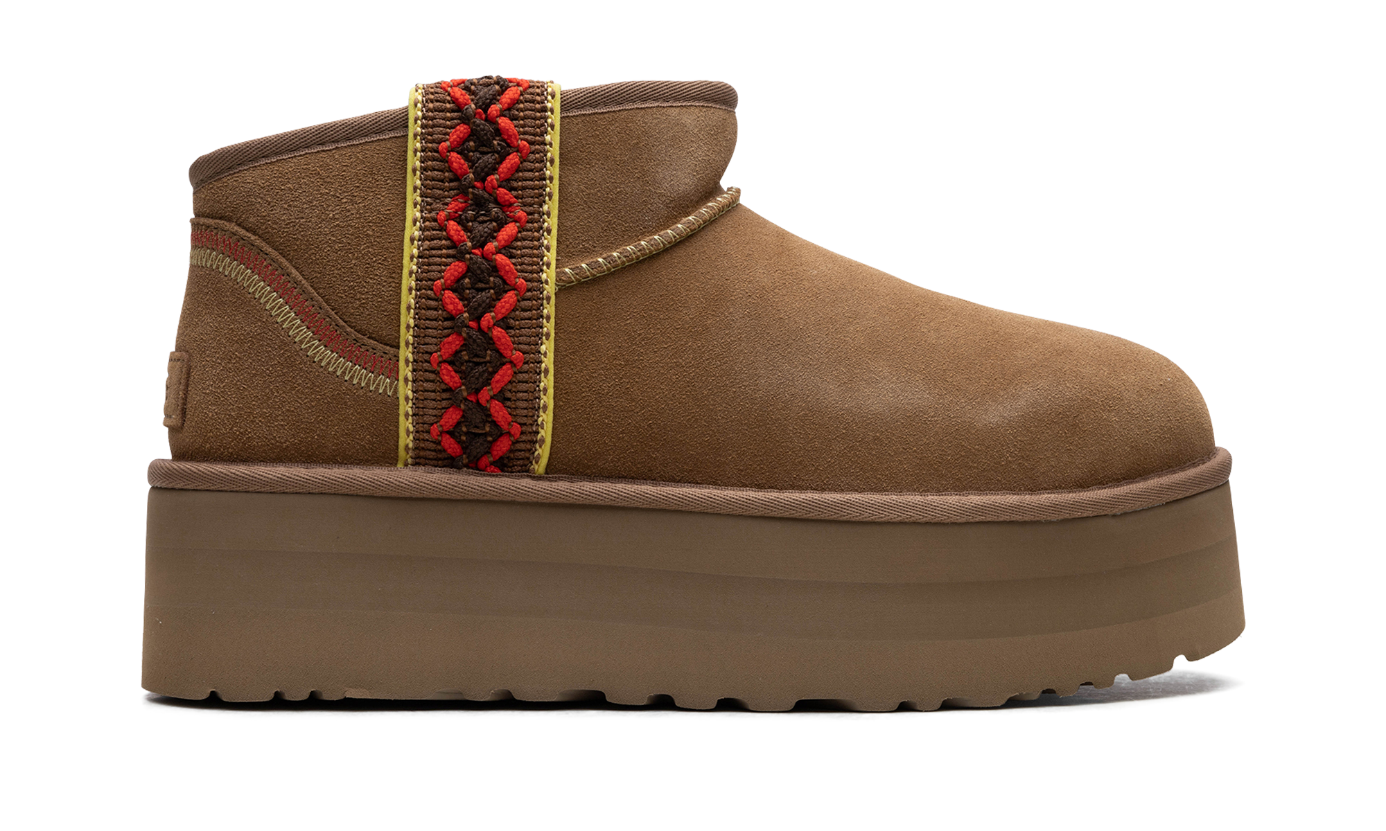 UGG Classic Ultra Mini Braid Boot Chestnut