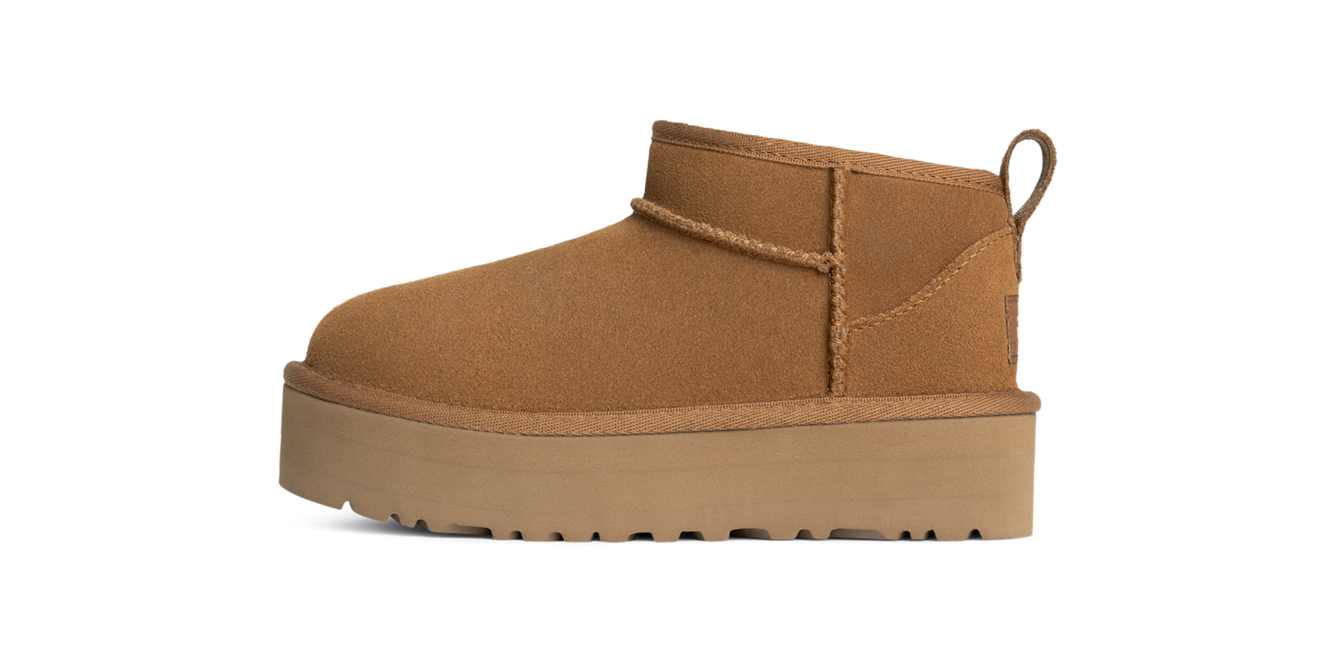 UGG Classic Ultra Mini Platform Boot Chestnut (Kids), Chestnut (1157791K-CHE)