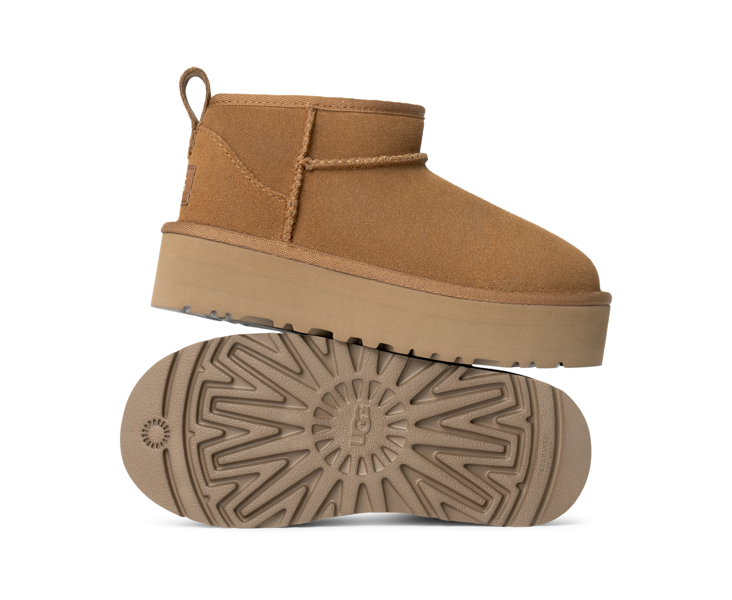 UGG Classic Ultra Mini Platform Boot Chestnut (Kids), Chestnut (1157791K-CHE)
