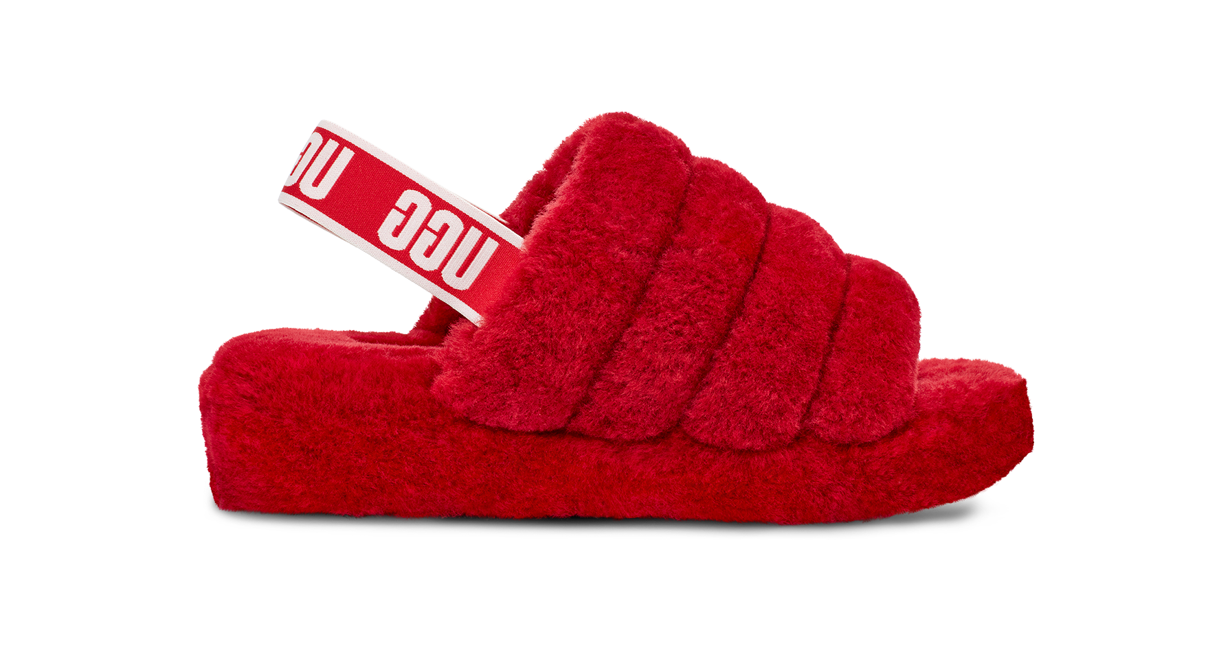 UGG Fluff Yeah Slide Ribbon Red, Ribbon Red (1095119-RBRD)