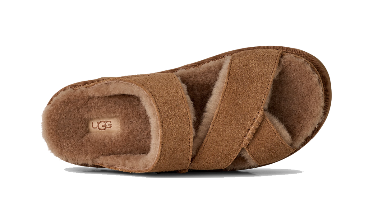 UGG Greenport Cross Strap Slide Chestnut