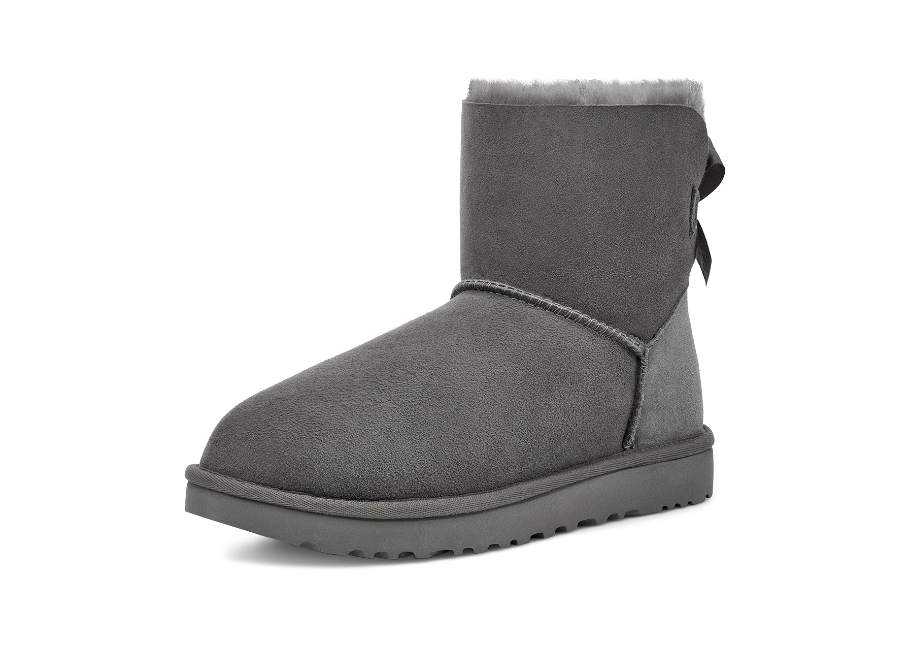 UGG Mini Bailey Bow II Boot Grey, Grey (1016501-GREY)