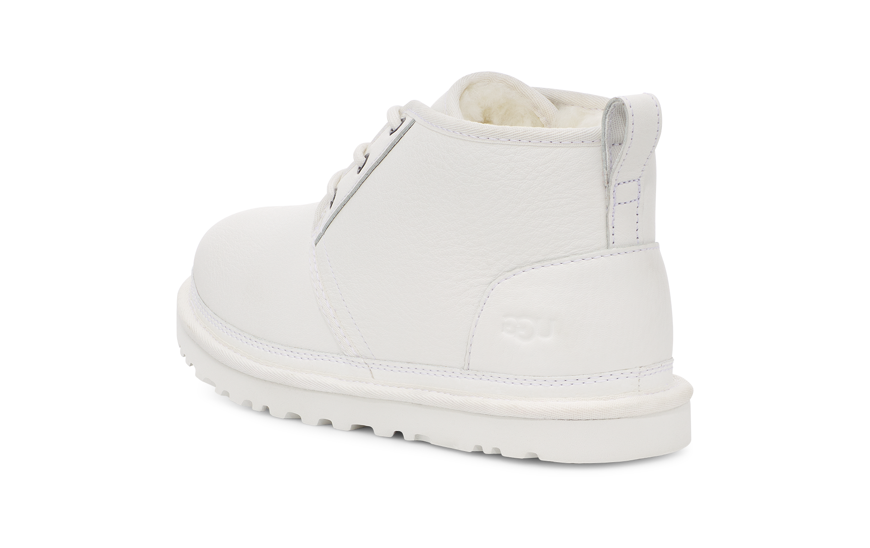 UGG Neumel Leather Boot White, White/White (1133777-WWH)