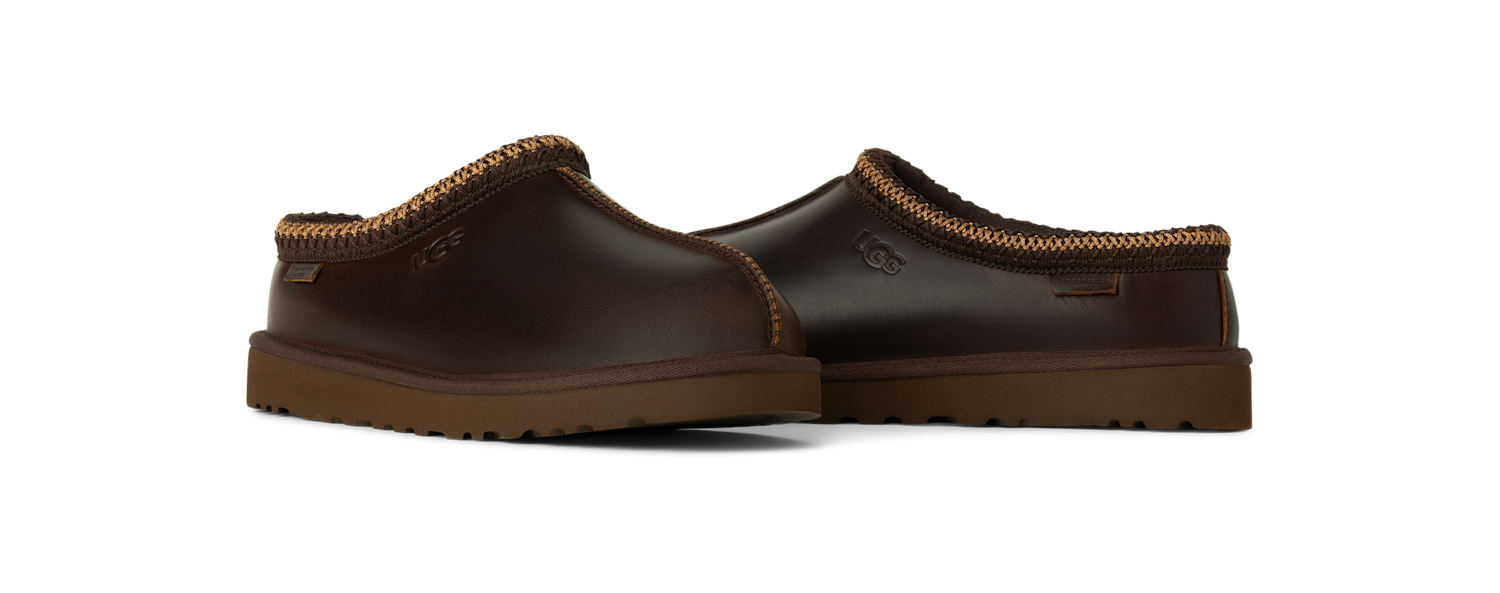 UGG Tasman LTHR Regen Slipper Ironwood, Ironwood (1163890-IWD)