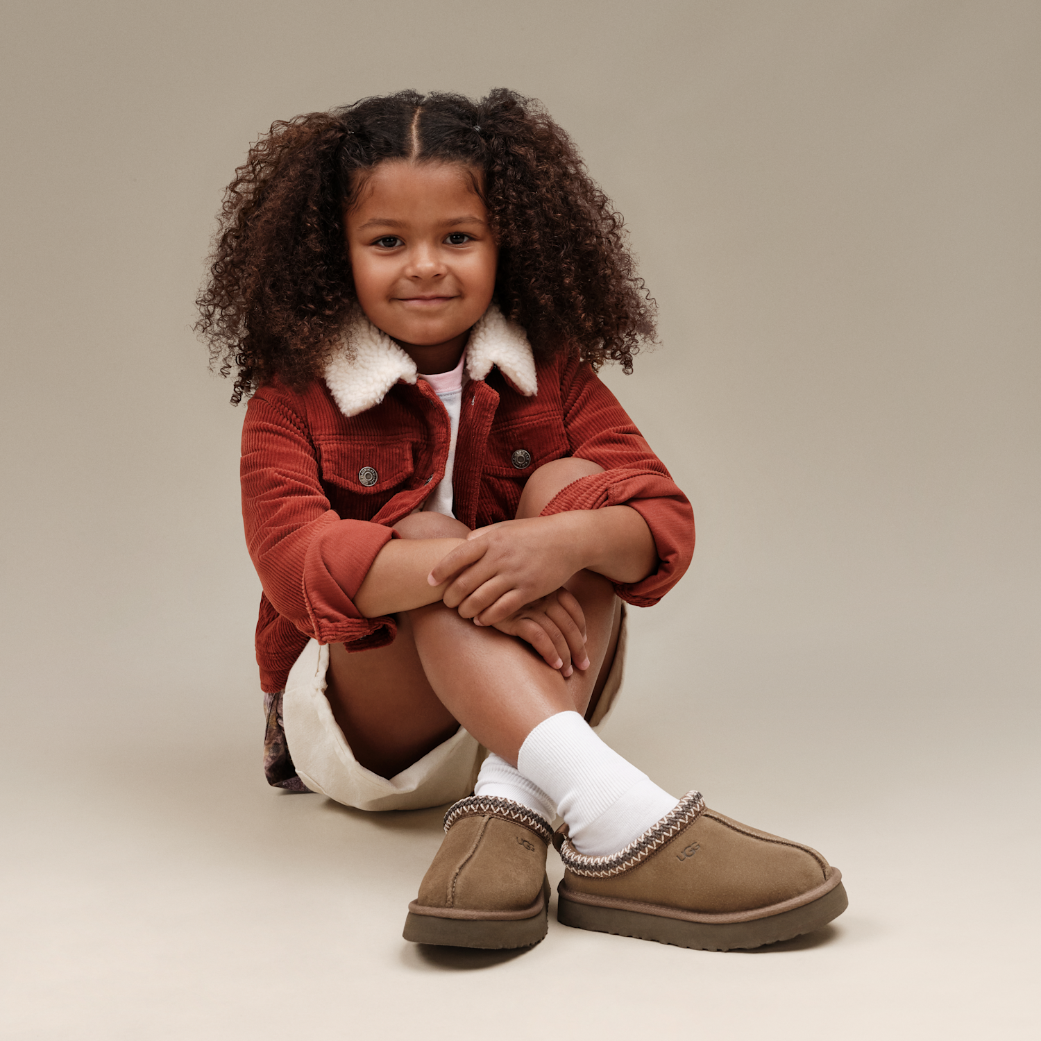 UGG Tazz Slipper Hickory (Kids), Hickory (1143776K-HCK)