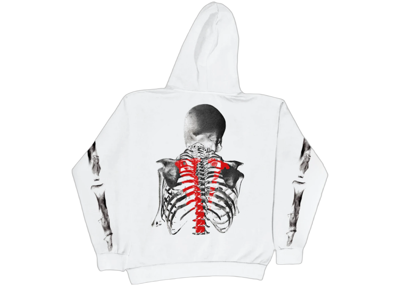 Vlone x Never Broke Again Bones Hoodie White