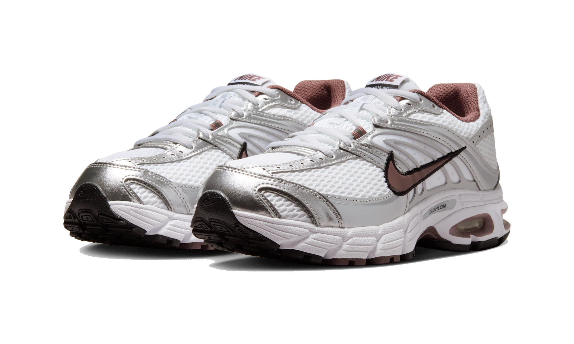 Nike Air Max Moto 2K shoes with reflective accents White/Metallic Silver/Black/Tattoo