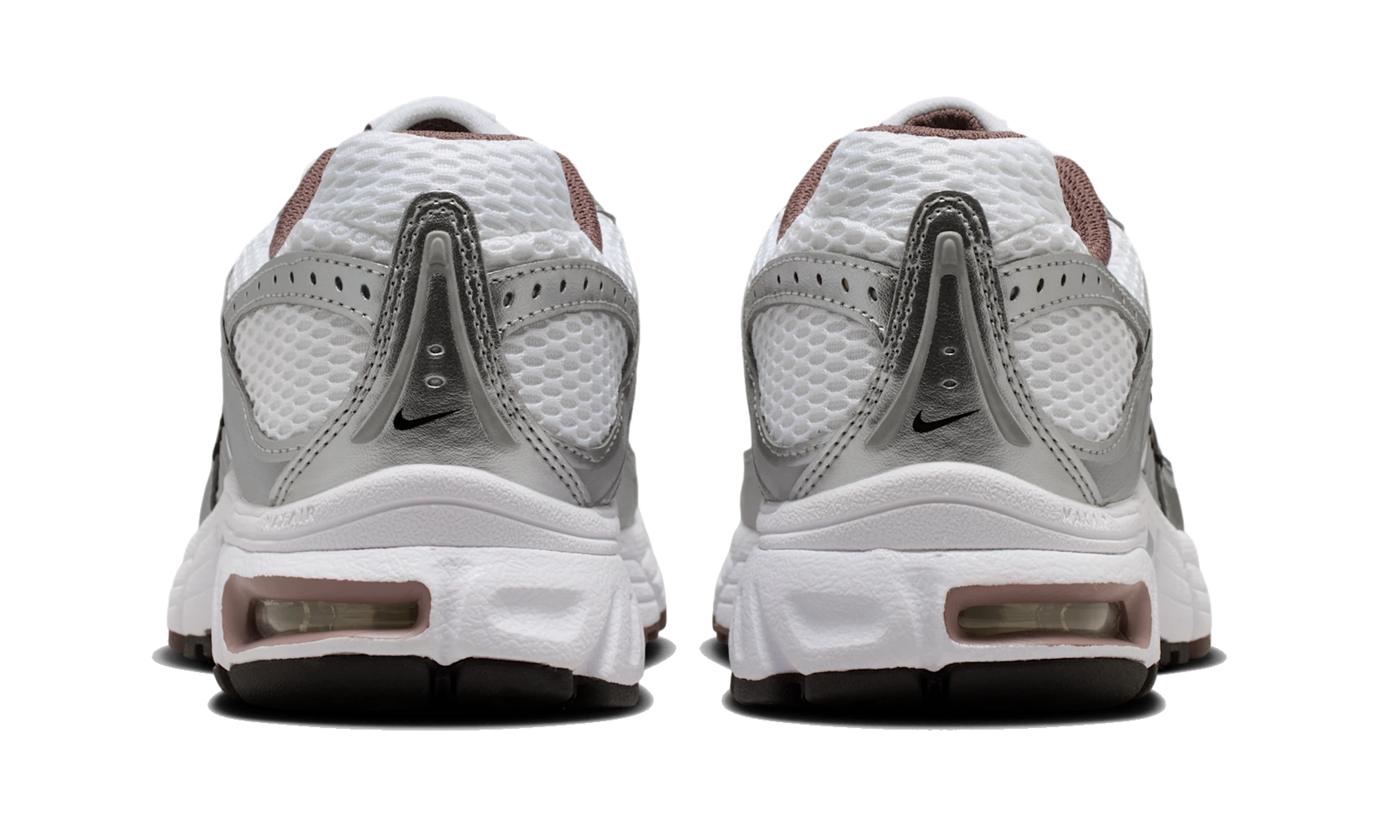 Nike Air Max Moto 2K shoes with reflective accents White/Metallic Silver/Black/Tattoo