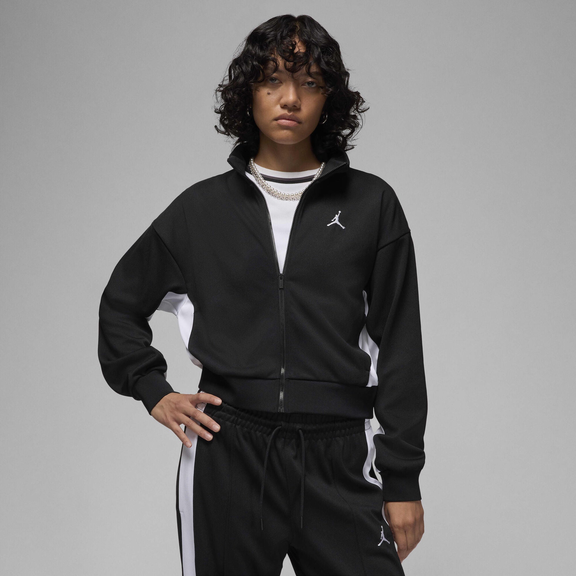 Air Jordan Knit Jacket Black/White/White - Sneak